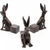 Large Sitting Hare Plant Pot Feet - Set of 3