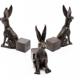 Large Sitting Hare Plant Pot Feet - Set of 3
