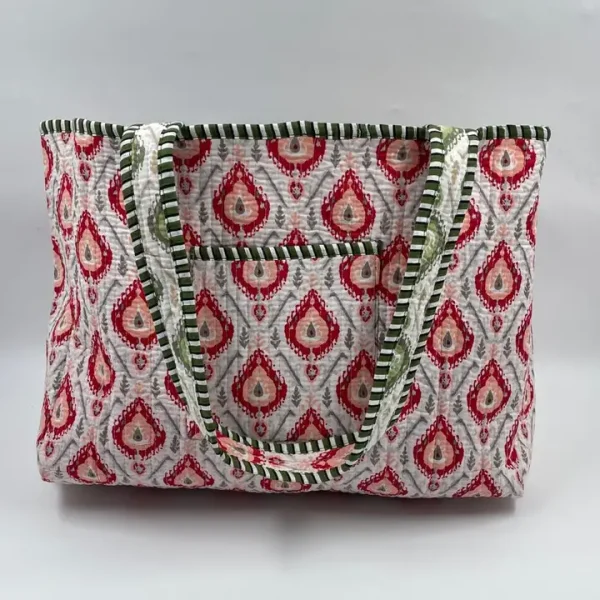 Kantha Quilted Boho Reversible (Small) Tote Bag - Image 3