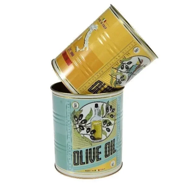Storage Tins (Set of 2) - Olive Oil - Image 2