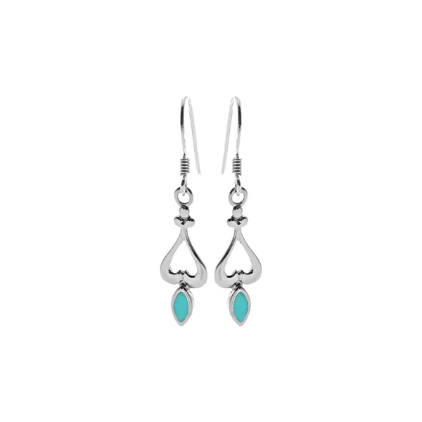 TILLY SPADE TURQUOISE EARRINGS