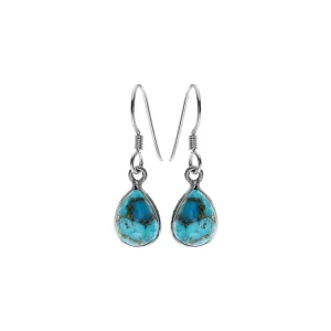 BRIDGET SMALL TEARDROP BLUE MOHAVE TURQUOISE EARRINGS