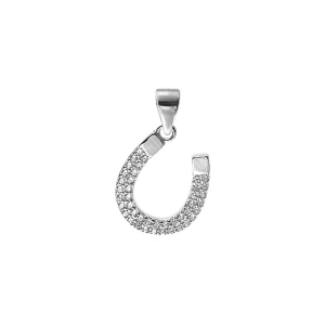 CECILIA OFFSET HORSESHOE PENDANT