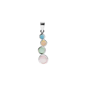 BRONWEN STAGGERED CIRCLE NECKLACE