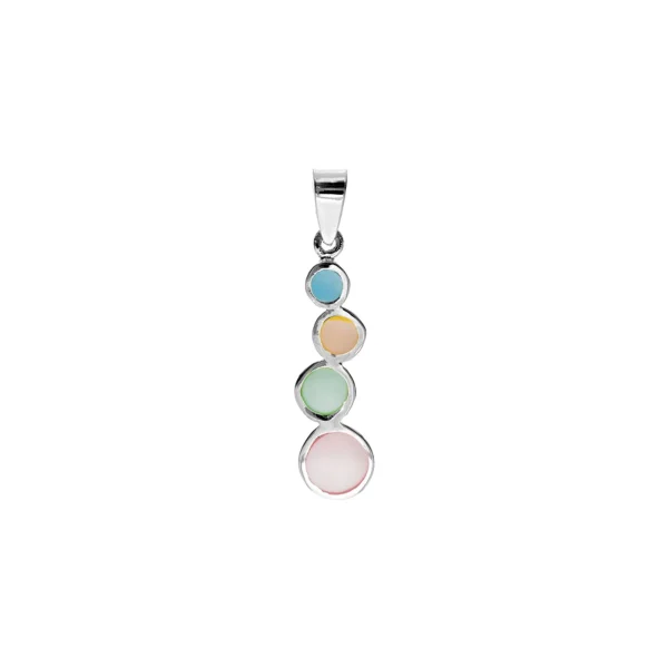 BRONWEN STAGGERED CIRCLE NECKLACE