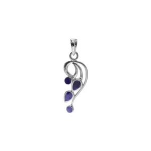 LOLA SAPPHIRE QUARTZ SWIRL PENDANT