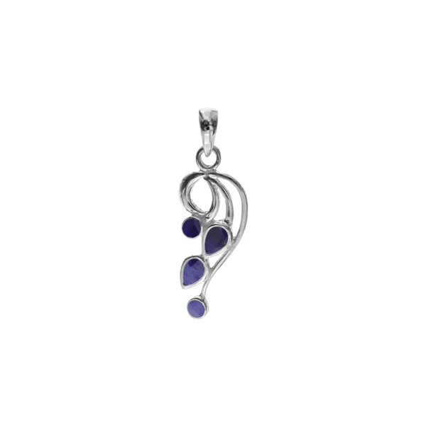 LOLA SAPPHIRE QUARTZ SWIRL PENDANT