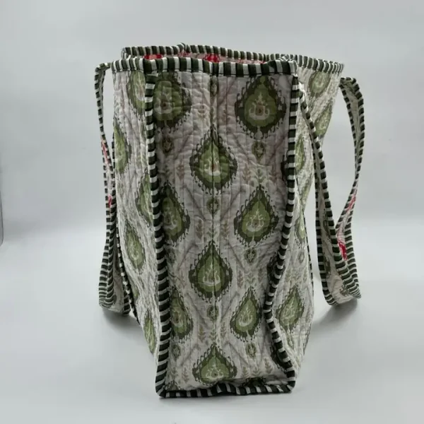 Kantha Quilted Boho Reversible (Small) Tote Bag - Image 2