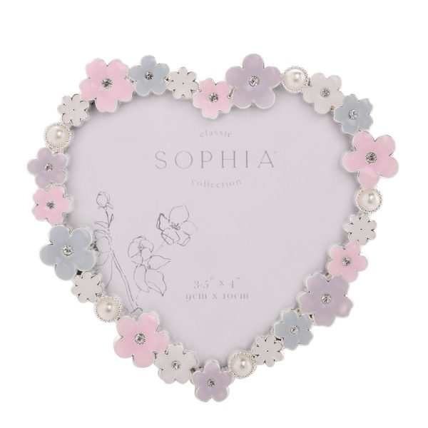 SOPHIA CLASSIC DAISY 4 X 6 HEART FRAME - PASTEL