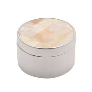 SOPHIA CLASSIC MOTHER OF PEARL ROUND TRINKET BOX