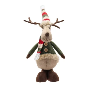 ADD TO BOARDSFABRIC STANDING MOOSE WITH SHORT LEGS DECORATION