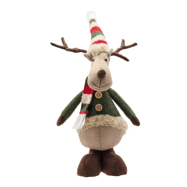 ADD TO BOARDSFABRIC STANDING MOOSE WITH SHORT LEGS DECORATION