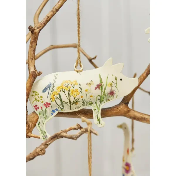Hanging Metal Farm Animal Decorations - Image 4