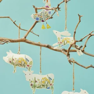 Hanging Metal Farm Animal Decorations
