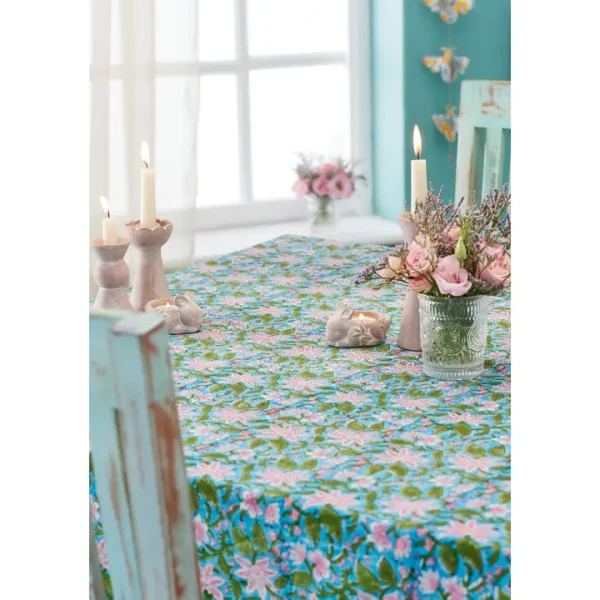 Block Print Tablecloth - Lily