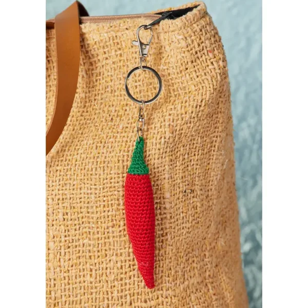 Crocheted fruit and vegetable keychain - Image 3
