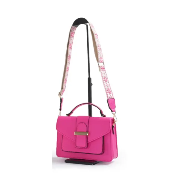 Crossbody/Grab Bag with Pocket On the Front and Buckle