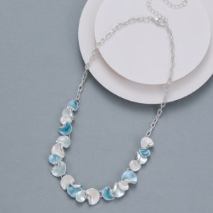 Apar's Swirls Silver Necklace