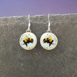 Round Ceramic Earrings