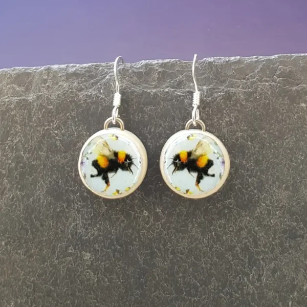 Round Ceramic Earrings
