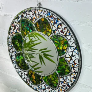 Round Flower Mirror - 40 CM