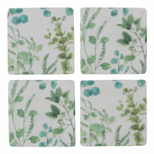 Resin Coaster 10cm - Eucalyptus