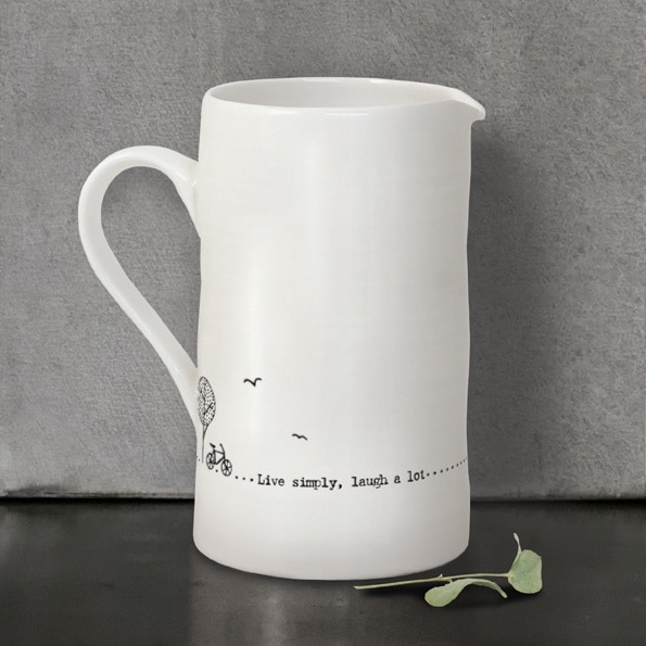 Large Ceramic Jug - Live Simply...