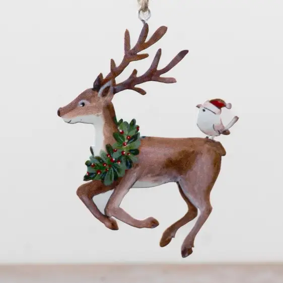 Metal Reindeer Hanger, 11cm