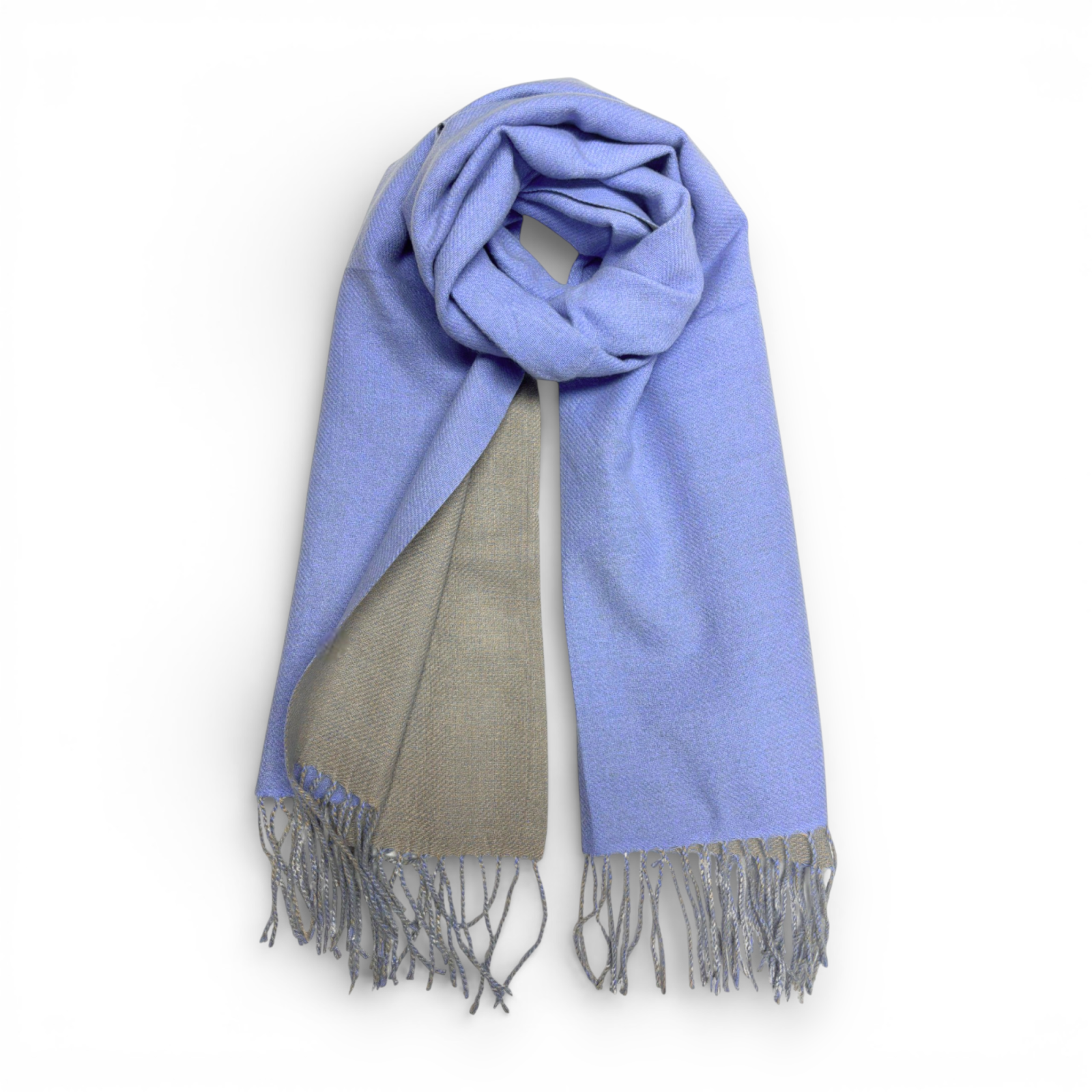 Premium Two-Tone Cashmere Blend Winter Scarf - Image 15