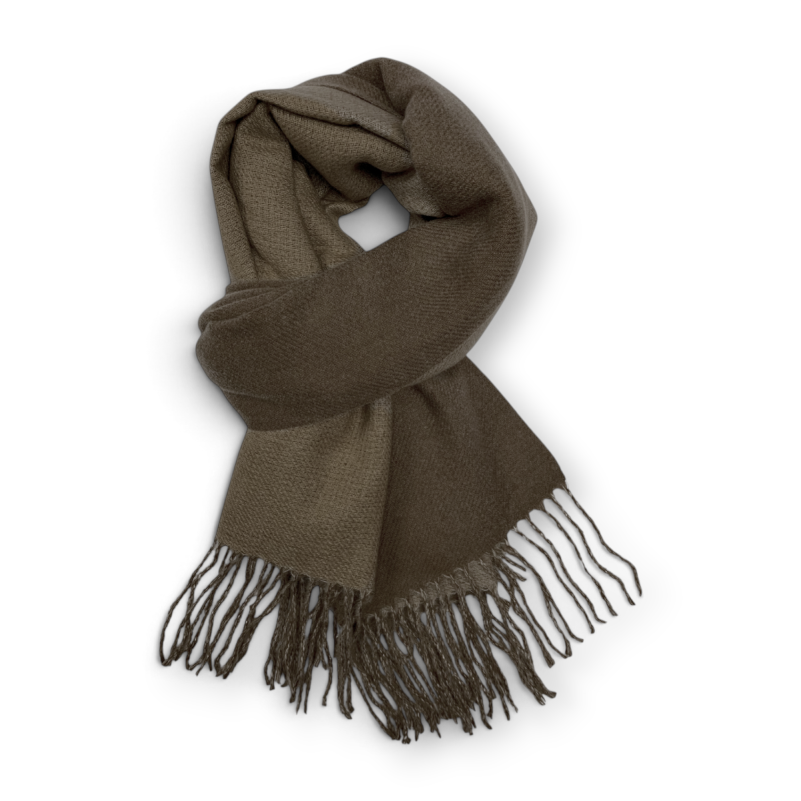 Premium Two-Tone Cashmere Blend Winter Scarf - Image 4
