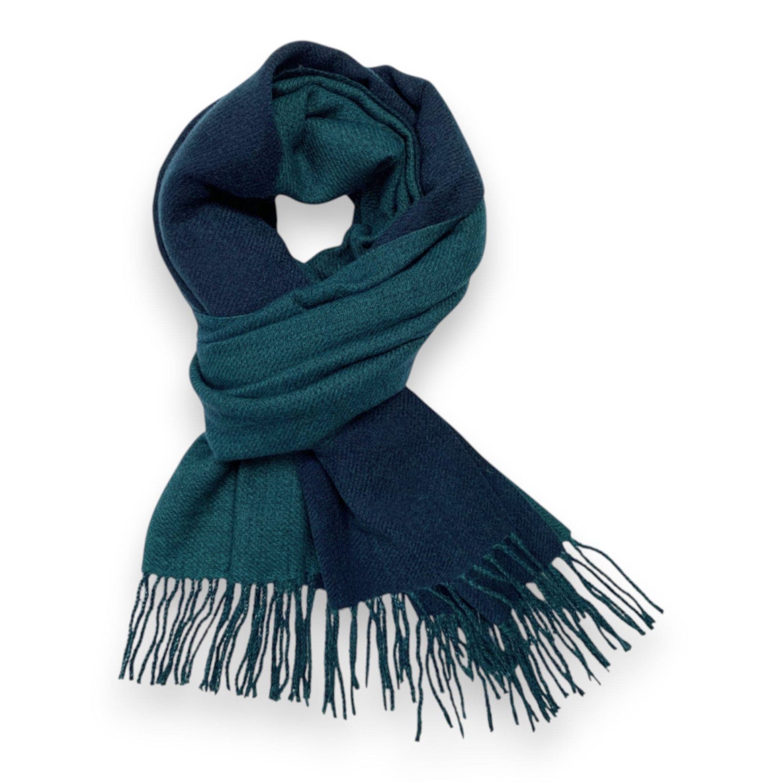 Premium Two-Tone Cashmere Blend Winter Scarf - Image 6