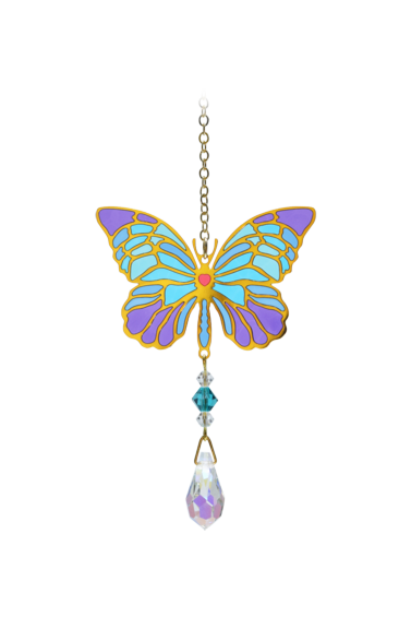 Carded Crystal Dreams - Butterfly - Iris