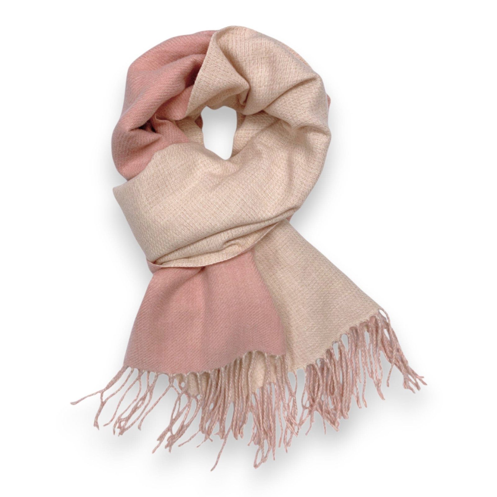 Premium Two-Tone Cashmere Blend Winter Scarf - Image 39