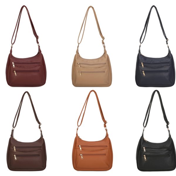 JM1771 Multi Pocket Soft Shoulder Bag