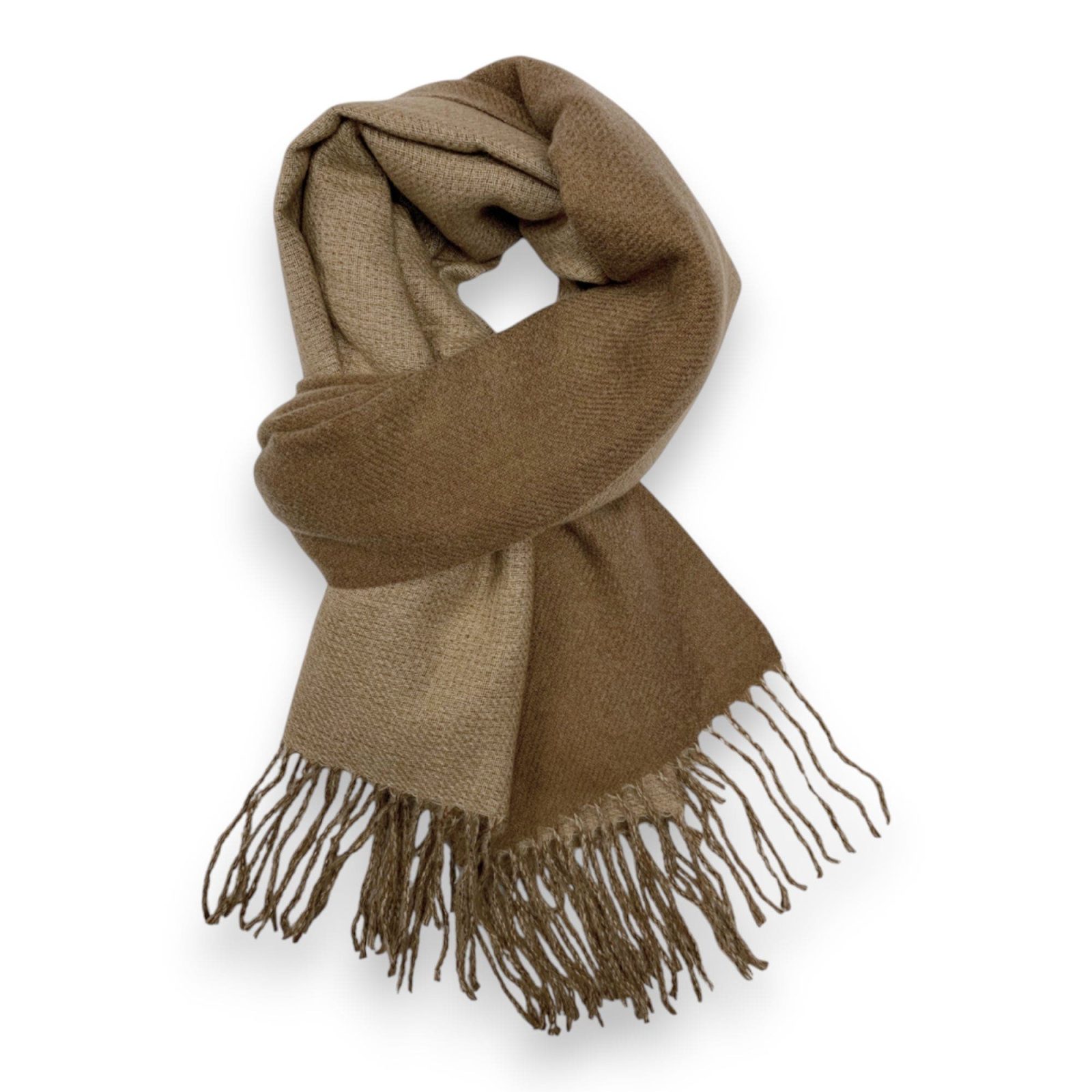 Premium Two-Tone Cashmere Blend Winter Scarf - Image 40